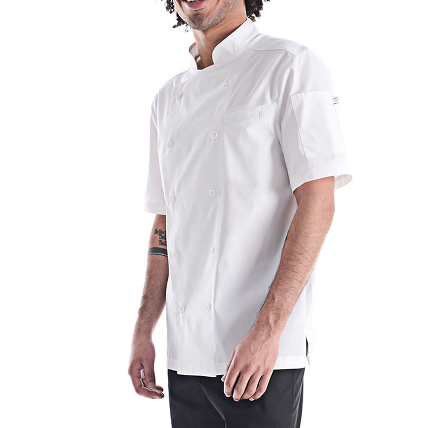Modern Essentials Unisex Short Sleeve Chef Jacket: CW-CW4413V3