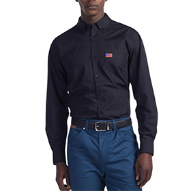 Men'S Long Sleeve Carefree Poplin Shirt: CW-CW1337