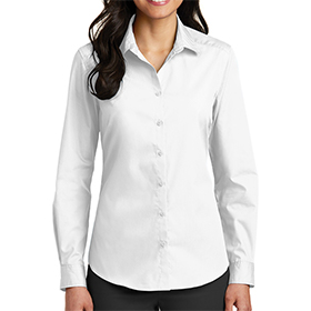 Women'S Long Sleeve Carefree Poplin Shirt: CW-CW1338
