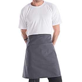 Reversible Essential Kangaroo Pocket Waist Apron: CW-CW1642