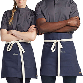 Unisex Canvas Foldover Waist Apron: CW-CW1691