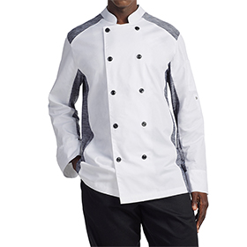 Unisex Slim Long Sleeve Quick Cool Stretch Chef Coat: CW-CW5632