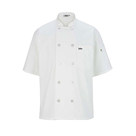 Edwards Unisex Casual 10 Button Short Sleeve Chef Coat: ED-3306