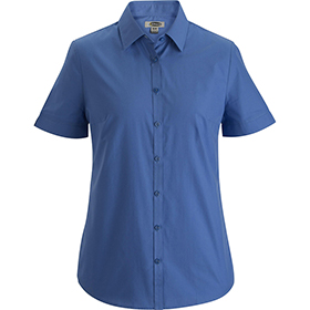 Edwards Women Essential Broadcloth Shirt Short Sleeve: ED-5356