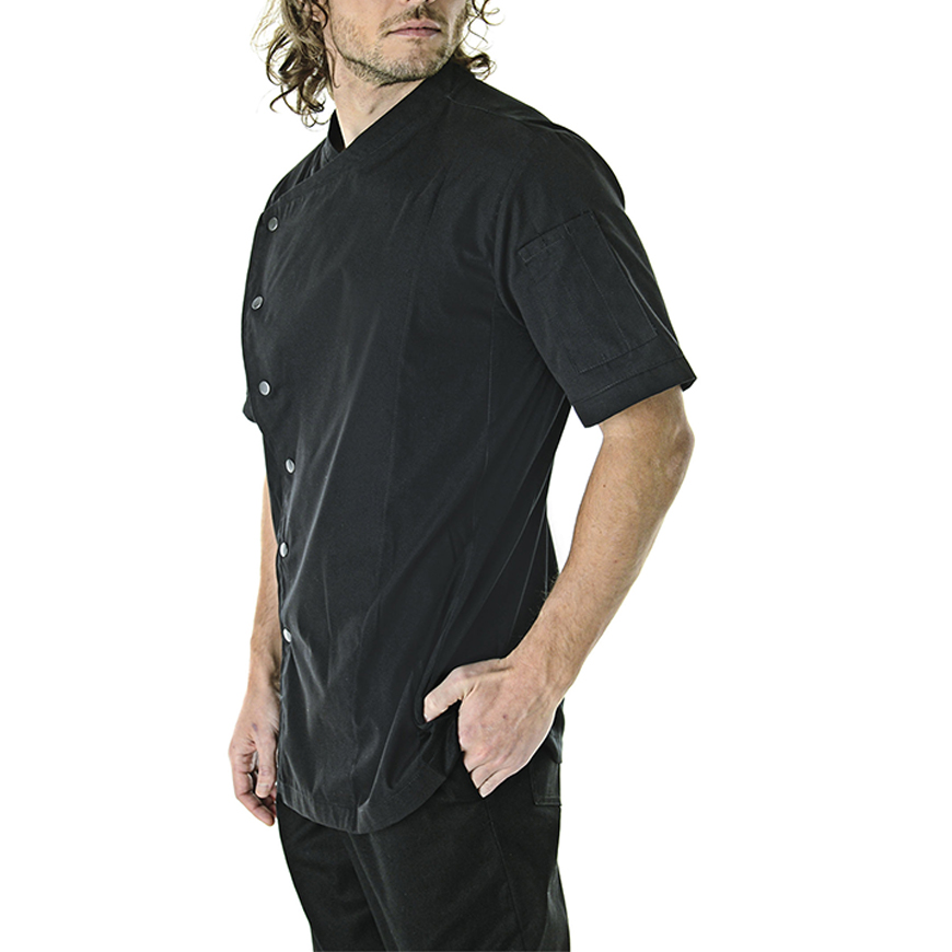 Unisex Classic Short Sleeve Snap Front Chef Coat: CW-CW4315V1