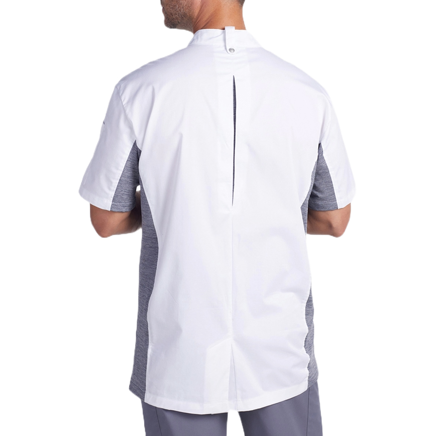 Unisex Slim short Sleeve Quick Cool Stretch Chef Coat: CW-CW5630V1