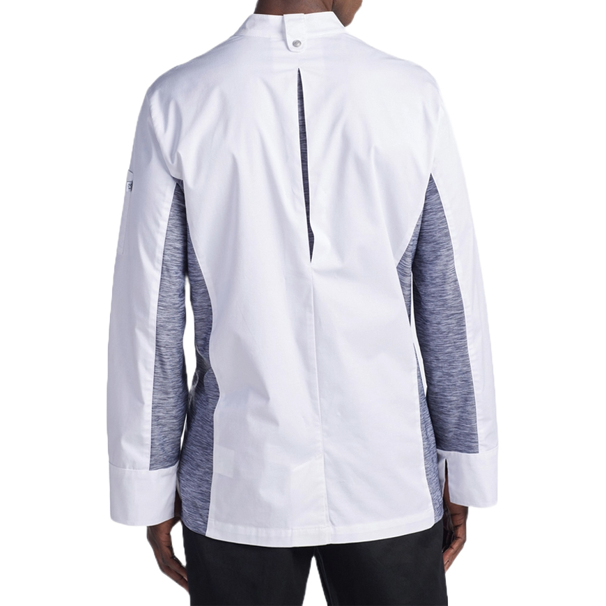 Unisex Slim Long Sleeve Quick Cool Stretch Chef Coat: CW-CW5632V1