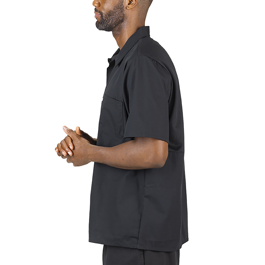 Edwards unisex Cook Shirt With Mesh Back: ED-1305V2