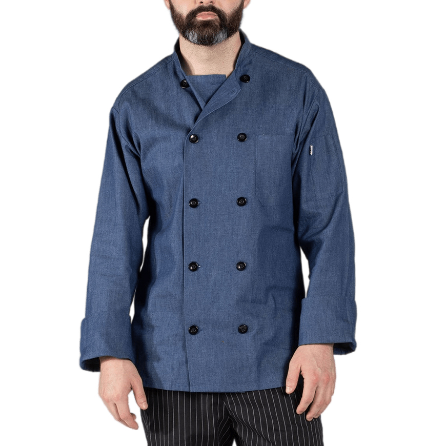Uncommon Threads Chambray Chef Coat: UT-0405C