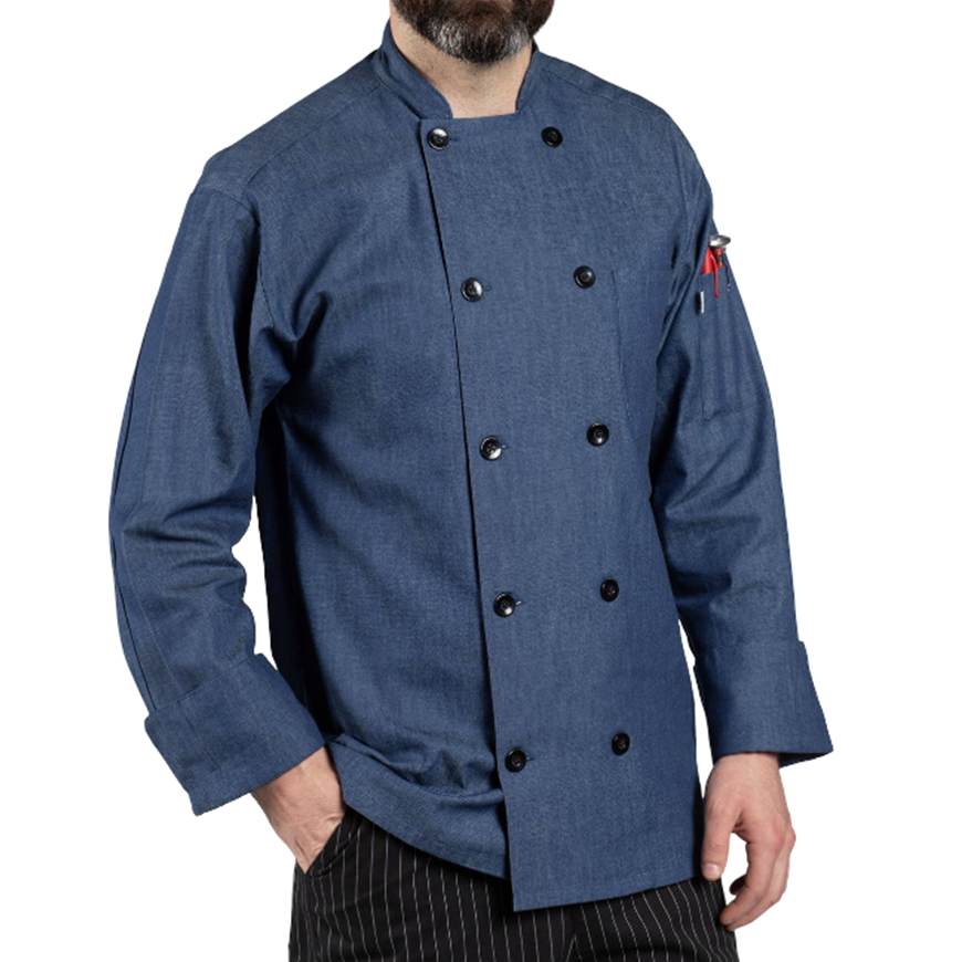 Chambray Chef Coat: UT-0405CV3